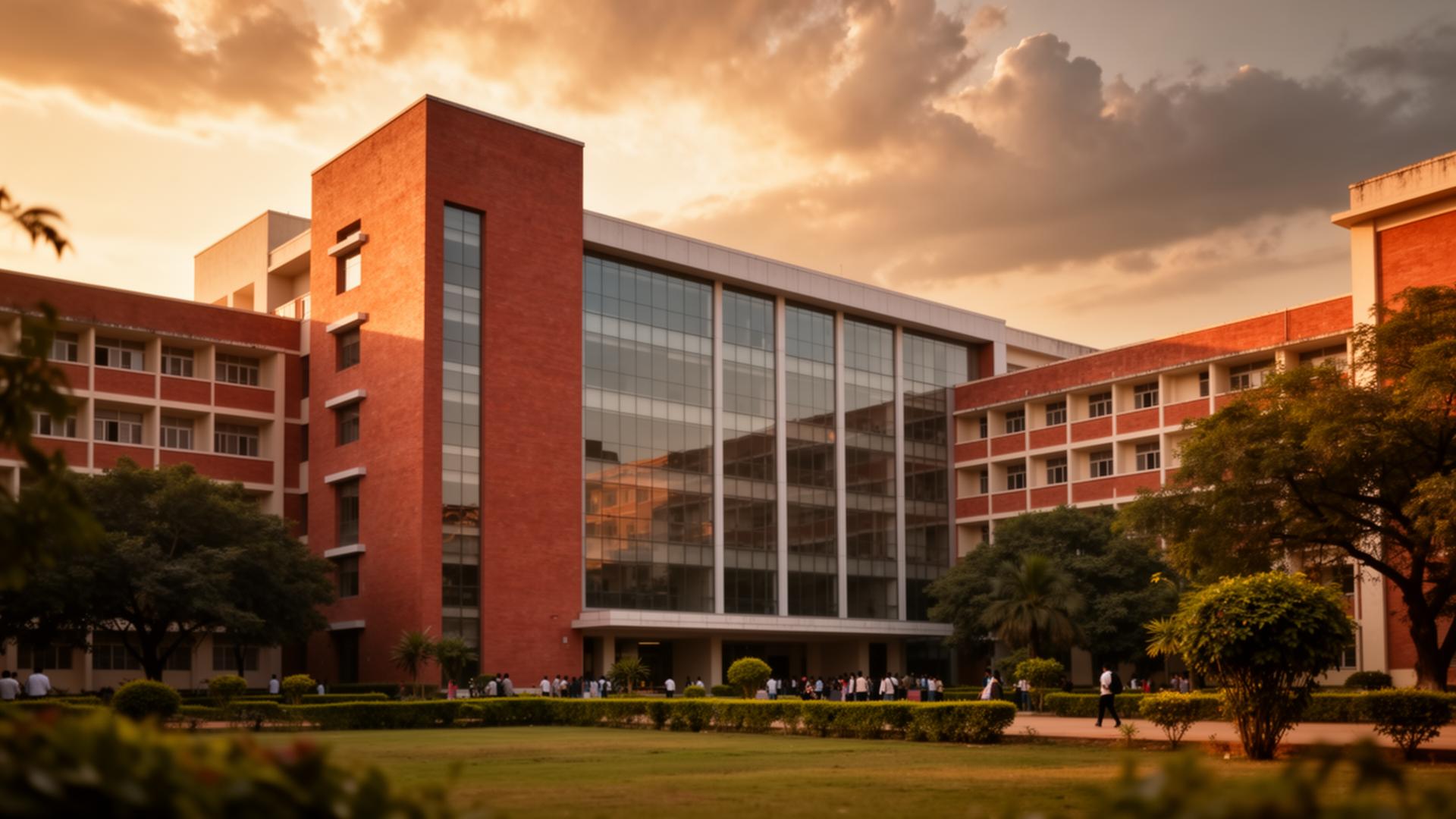 CSIT Durg campus at golden hour